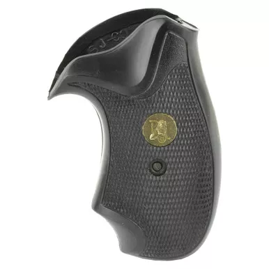 Pachmayr Grip - Revolver Grip, S&W J Frame Round Butt, Black