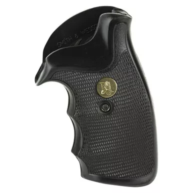 Pachmayr Grip - Revolver Grip, S&W K/L Round Butt, Black