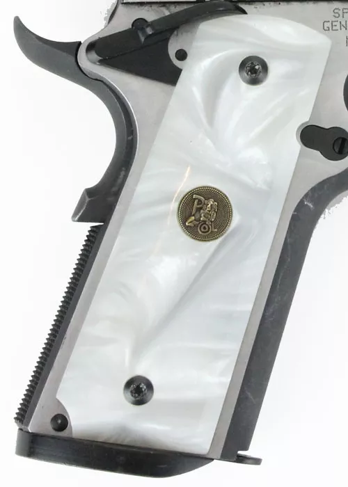 PACHMAYR GRIPS 1911 FULL SIZE WHITE PEARL SMOOTH