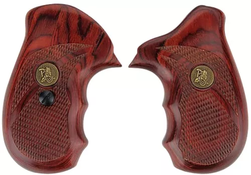 PACHMAYR LAMINATED WOOD GRIPS S&W J-FRAME ROSEWOOD CHECKERED