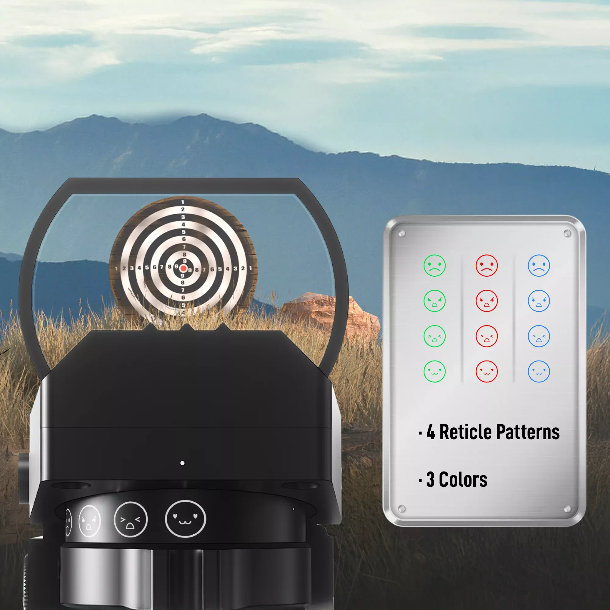 Pinty Nova 4-in-1 Emoji Reticle Dot Sight