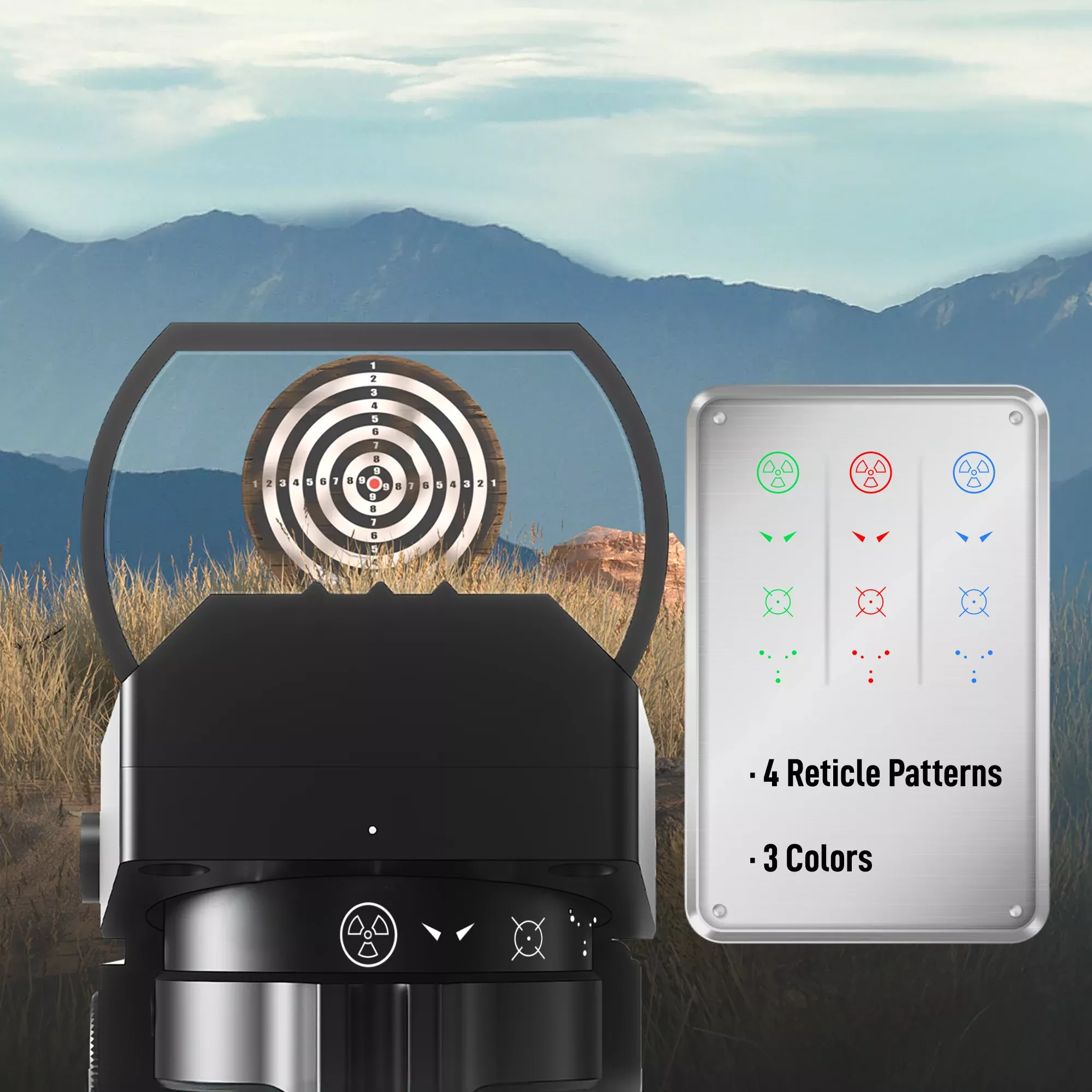 Pinty Nova 4-in-1 Tactical Reticle Dot Sight