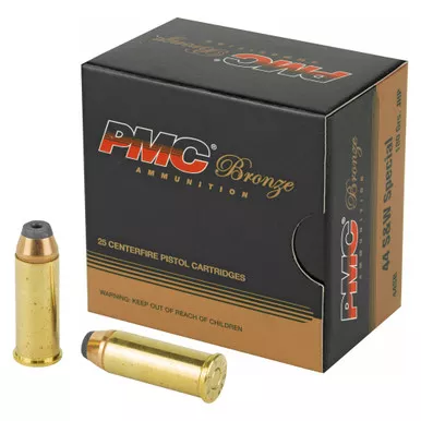 PMC Ammunition Bronze - 44 Special, 180Gr, Hollow Point, 25-Round Box