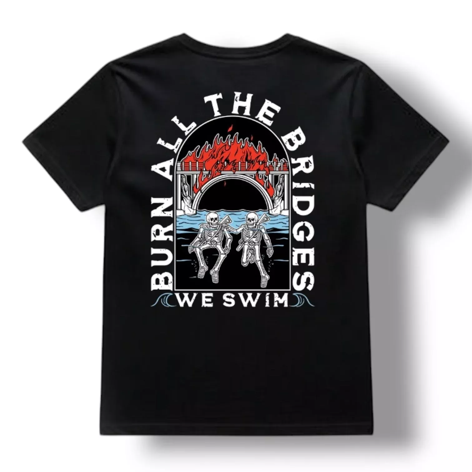 ((PRE-ORDER)) WE SWIM TEE (BLACK)