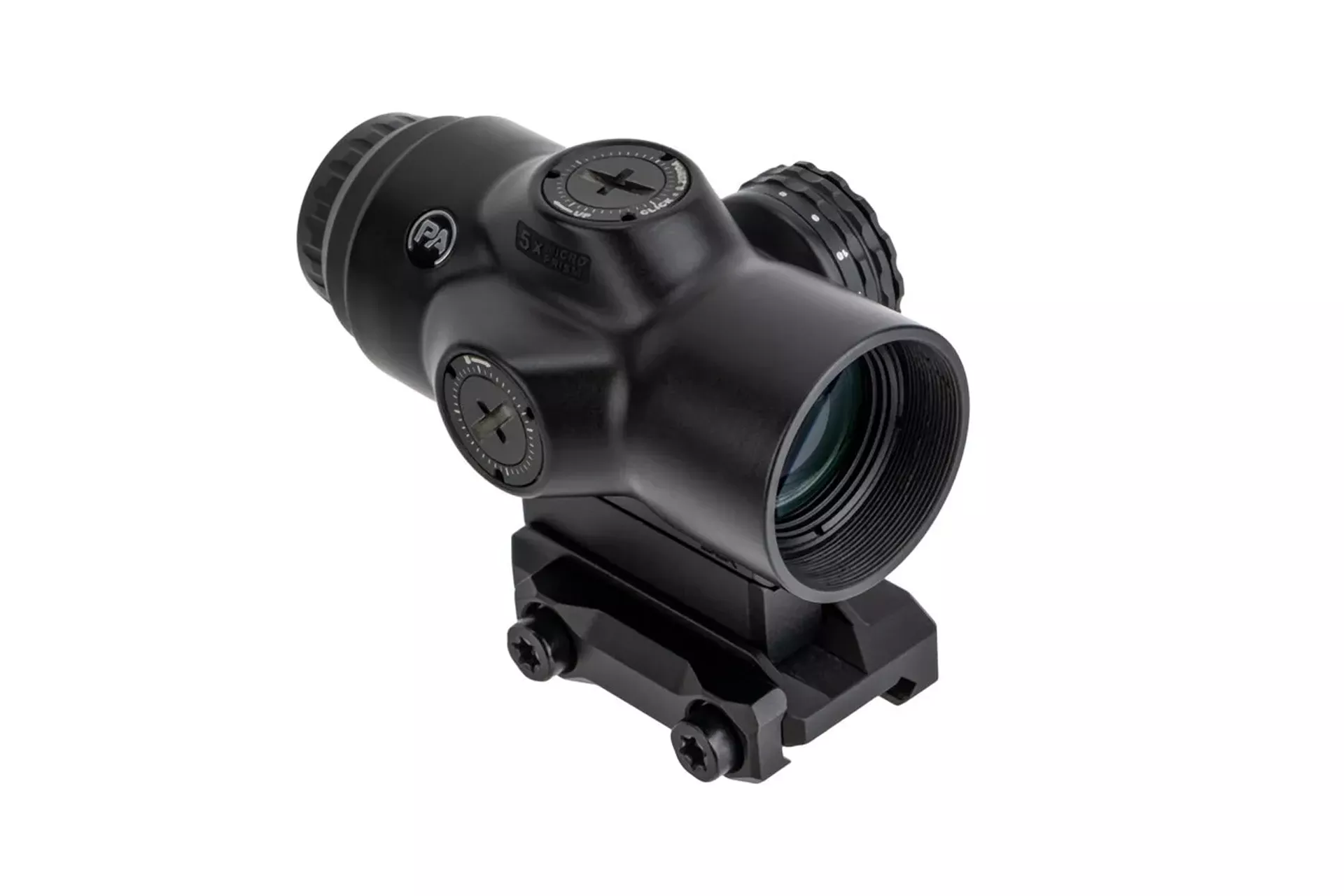 Primary Arms SLx 5X MicroPrism Scope – Red Illuminated ACSS Aurora 5.56/.308 Reticle – Yard – PA-SLX-5XMP-AUR-5Y