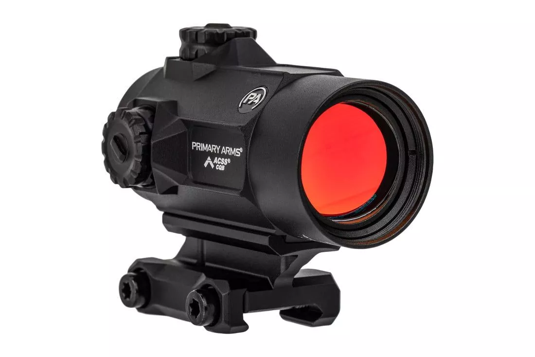 Primary Arms SLx Rotary Knob 25mm Microdot Gen II with AutoLive – ACSS-CQB Red Dot Reticle – PA-SLX-MD-25-G2-ACSS