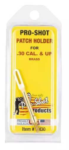 Pro-Shot PH30 Brass Patch Holder.30 - .50 Cal Rifle/Pistol #8-32" Thread Brass