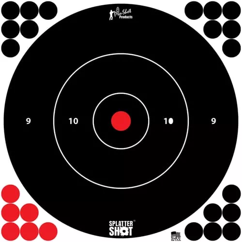 PRO-SHOT TARGET 12″ WHT BULLSEYE 5PK