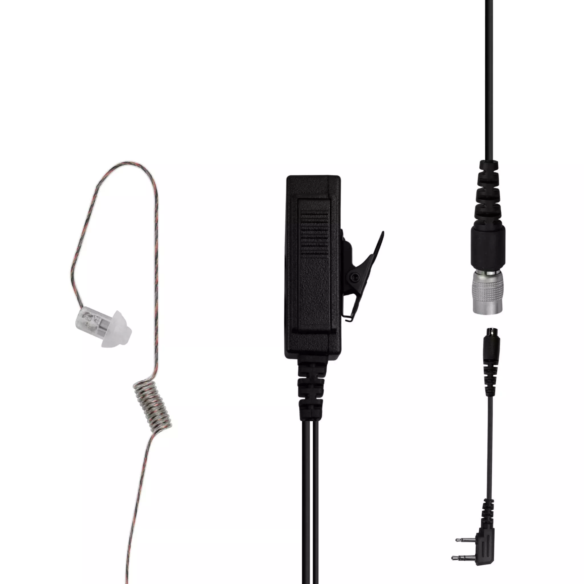 Radio Communication Microphone & Earpiece Kit with Quick Disconnect