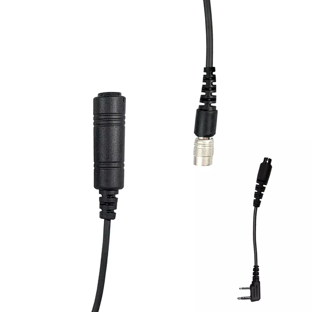 Radio Connector Cable & Communication Adapter for Compatible Two-Way Radios