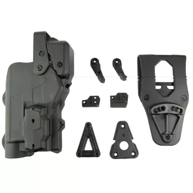 Rapid Force Rapid Force, Level 3 Duty Holster, Fits Sig P320 Full Size/CC/M18/XCarry with Large Light (X300/TLR-1), Right Hand, Compatible with AXON Signal Sensor, Black R3-M-0691-BK-RH-LL-AX-C