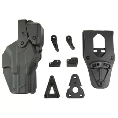 Rapid Force Rapid Force R3-M-0057-BK-RH Duty Holster for Glock 19, Right Hand, Black Polymer