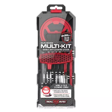 Real Avid Real Avid Gun Boss Multi-Kit 243/6.5 – Versatile Gun Cleaning Solution for Home and Field Use