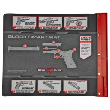 Real Avid Real Avid Smart Mat for Glock - Gun Cleaning Mat with Parts Tray and Non-Slip Surface
