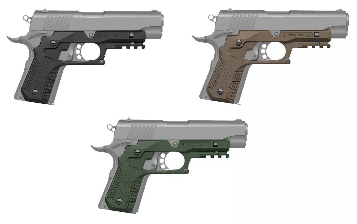Recover Tactical 1911 Compact Grip and Rail System