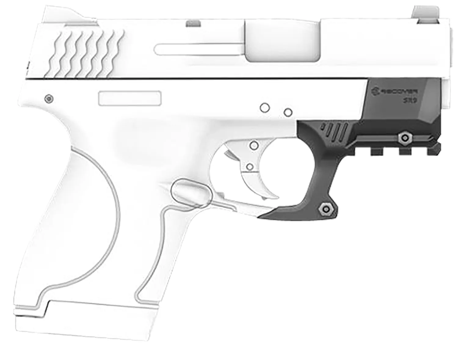 Recover Tactical SHR901 Rail Adapter for Smith and Wesson ShieldBlack