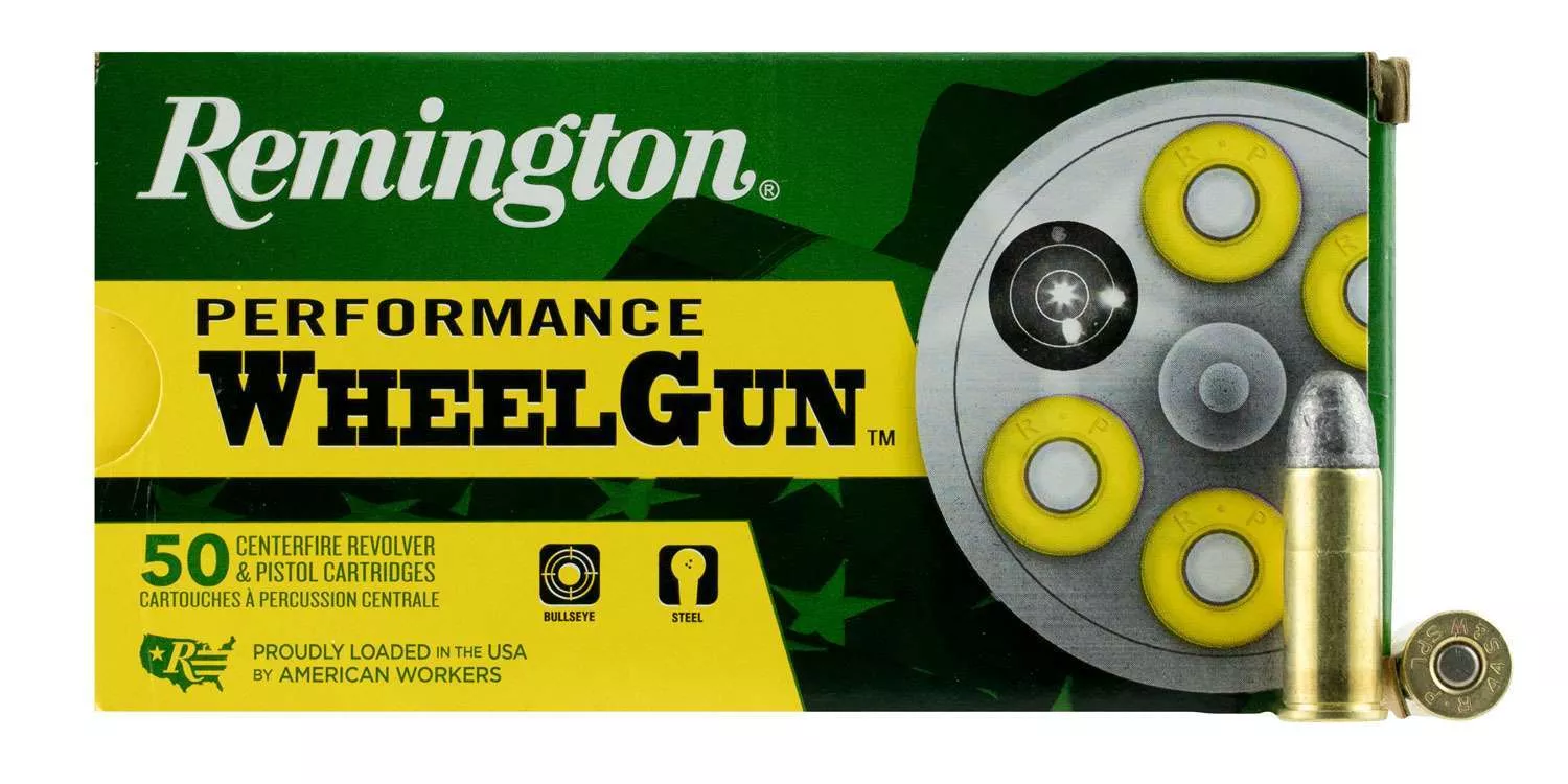 REMINGTON PERFORMANCE WHEELGUN AMMUNITION 44 S&W SPL 246GR RN 50 ROUND BOX