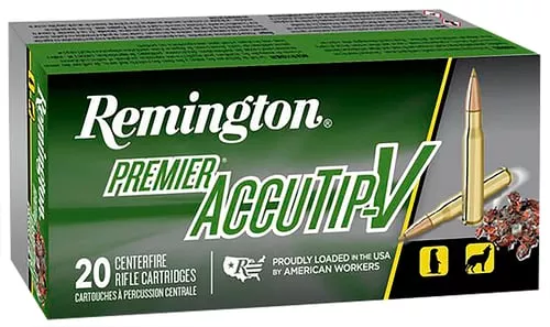 Remington Premier AccuTip Varmint Rifle Ammunition .223 Rem 50 gr ATV 3410 fps 20/ct