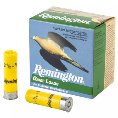 Remington Remington Game Load 20 Gauge Shotshell - 2 3/4 Inch, #8 Shot, 25 Rounds per Box