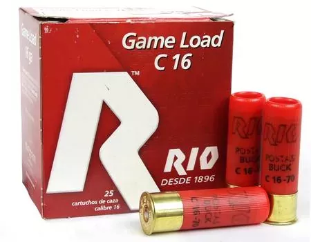 Rio 16ga Buckshot 26gr 70mm Game Load *25 Rounds