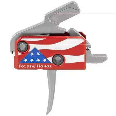 Rise Armament Patriot High-Performance 3.5lbs Trigger AWP Folds-Of-Honor Edition Red - with Challenge Coin