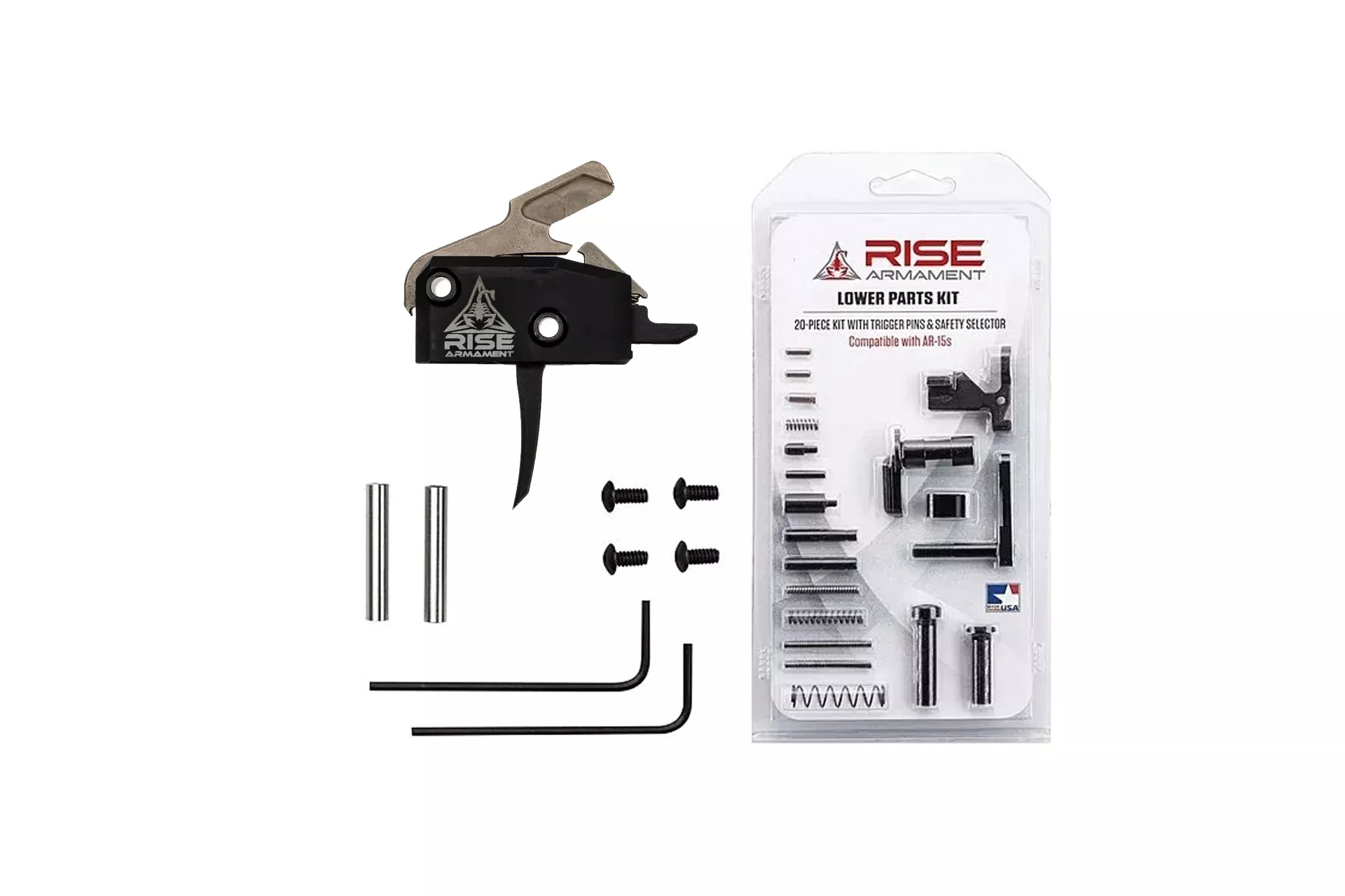 Rise Armament RA-434 Drop-in Trigger + LPK – Black – RA-434-BLK-12003