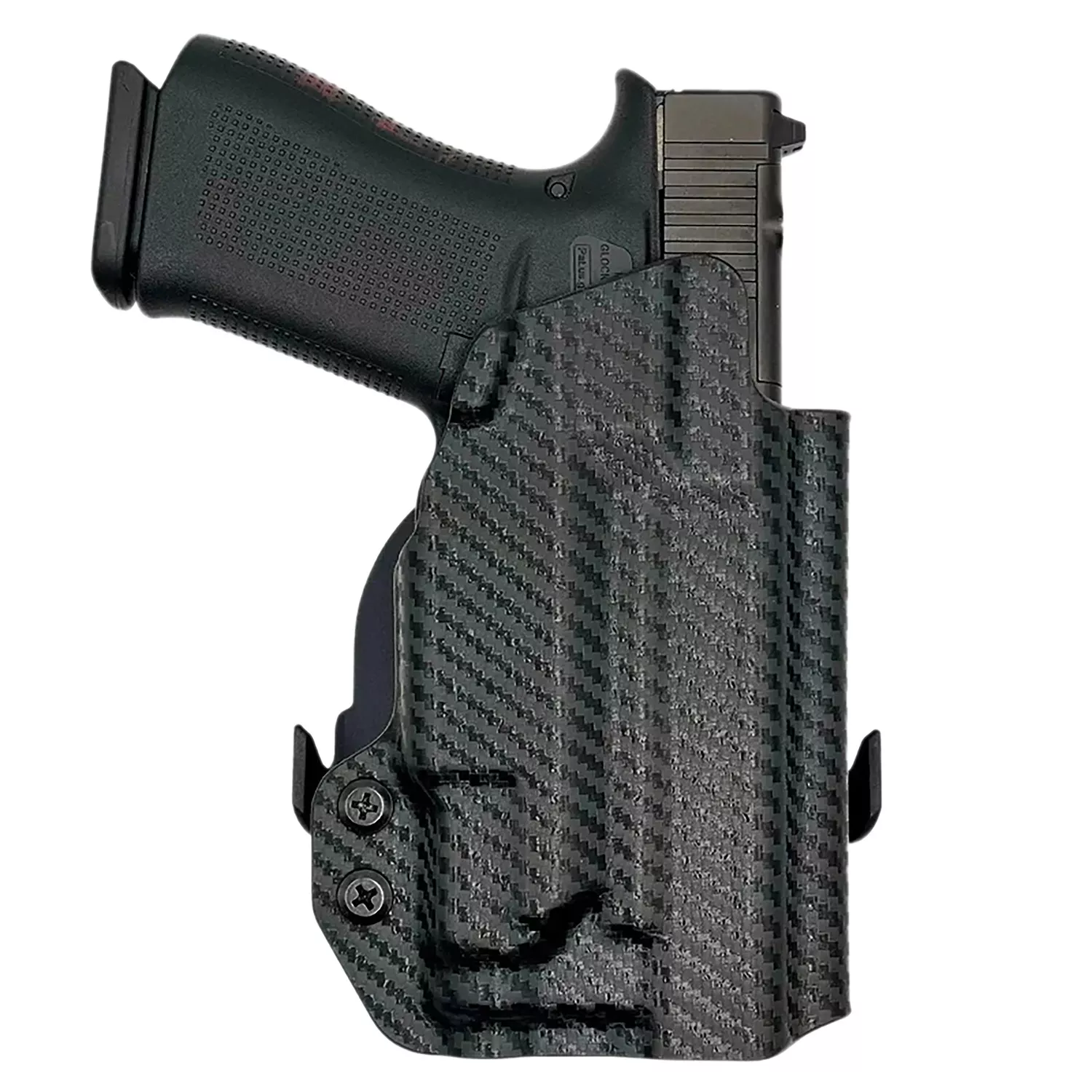 Rounded Gear GLKG4348TLR7CFRHOWBPDLPaddle Holster OWB Black Carbon Fiber Kydex Fits Glock 43/48 Right Hand