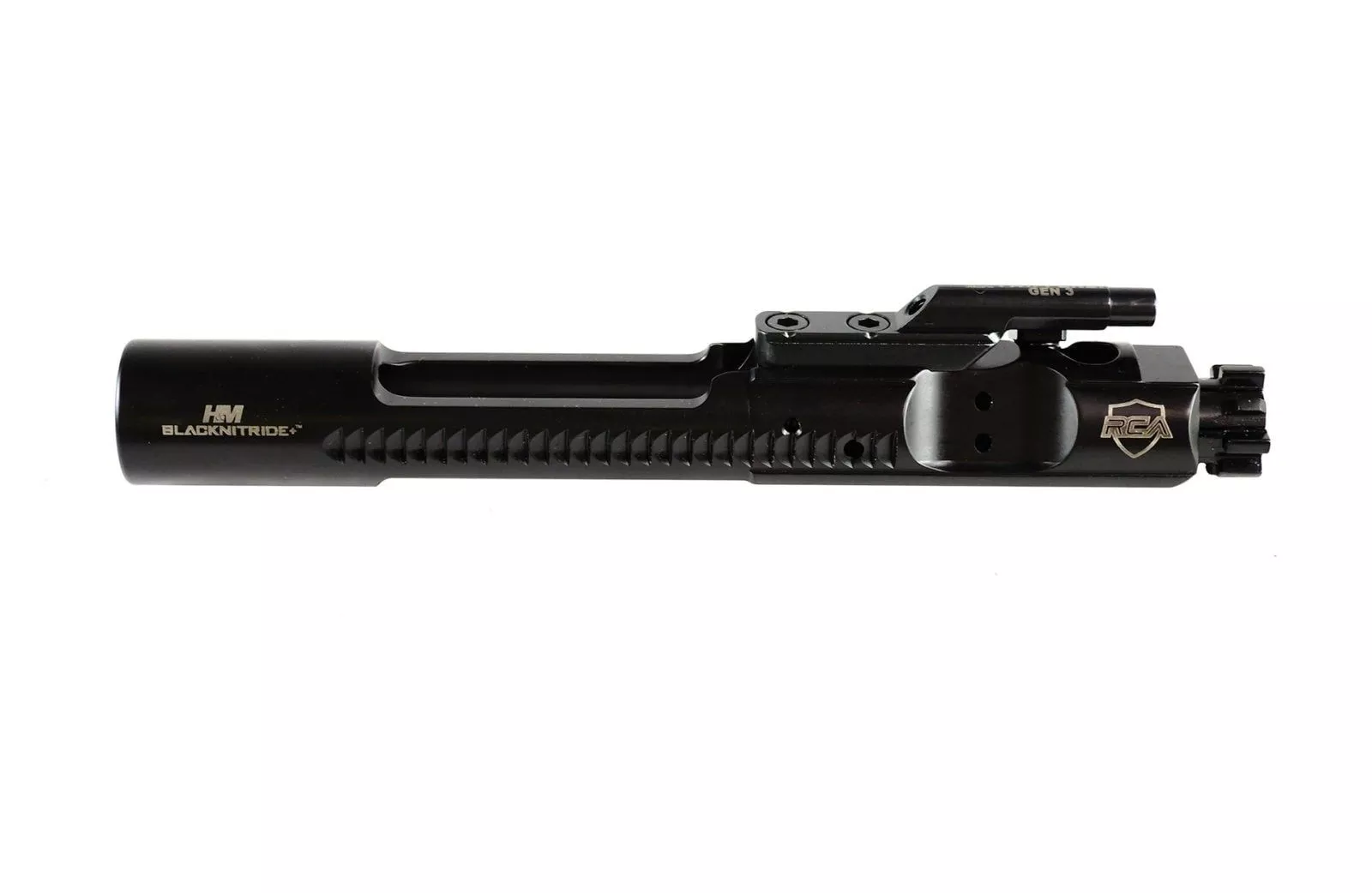 Rubber City Armory Blacknitride+ M16 Bolt Carrier Group w/ Adjustable Gas Key – 100-AGK
