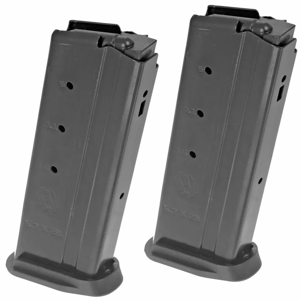Ruger-57 5.7x28mm 20-Round Steel Magazine 2-Pack