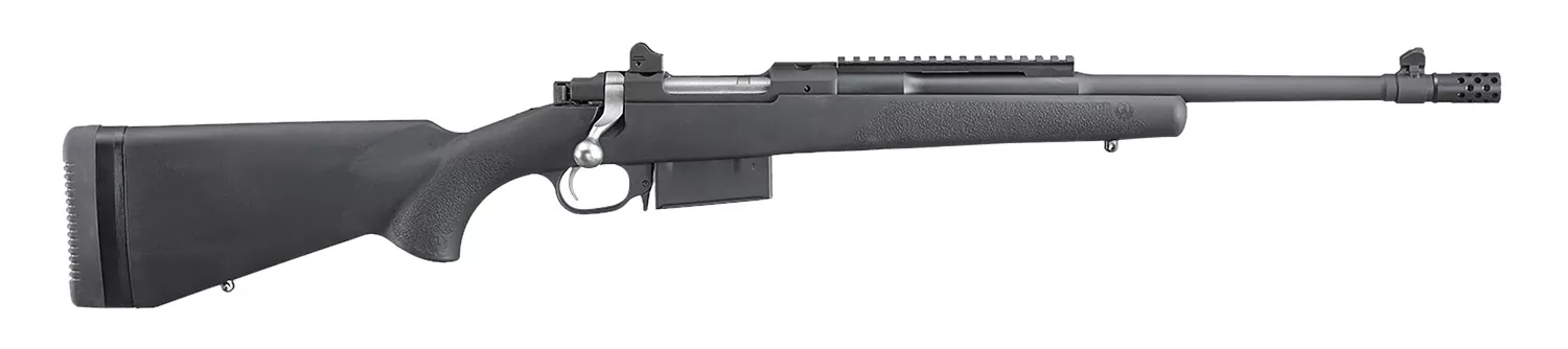 Ruger 6841 Scout350 Legend 5+1 16.50" Matte Black Threaded Barrel, Picatinny Rail Steel Receiver, Black Synthetic Adj LOP Stock
