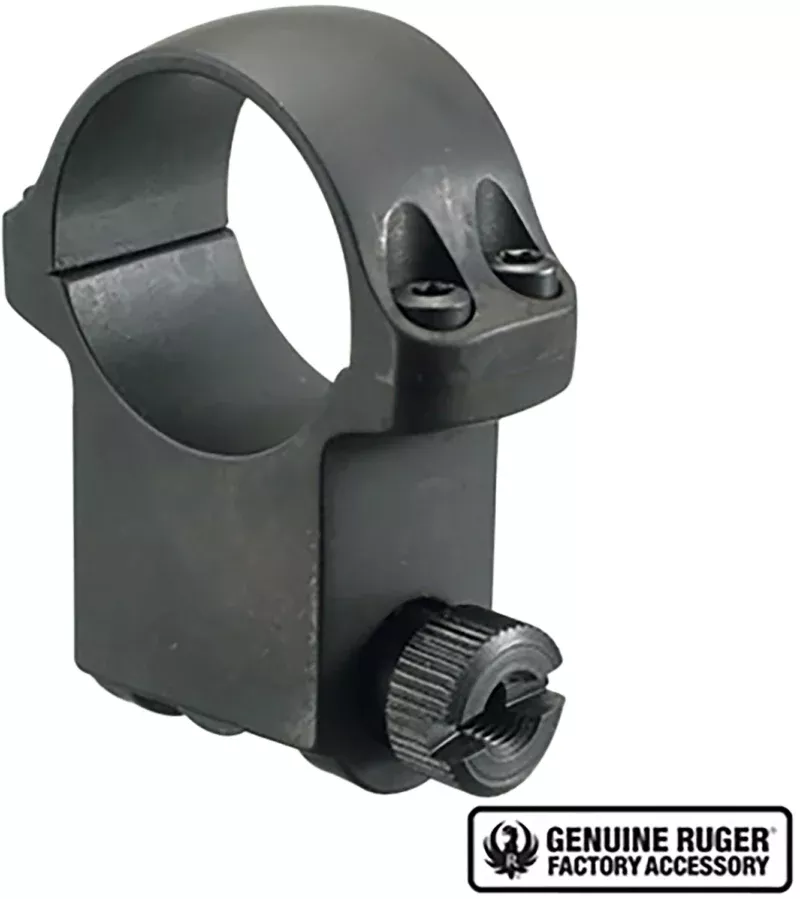 Ruger 90280 6BHM Scope Ring Matte Black 1" Extra High