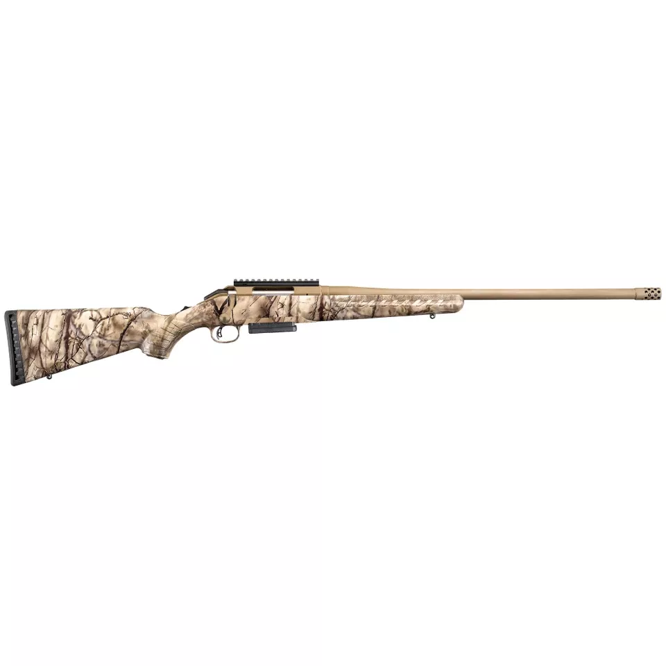 Ruger American 6.5 PRC 24" Camo Bolt-Action Rifle - 3 Round Capacity