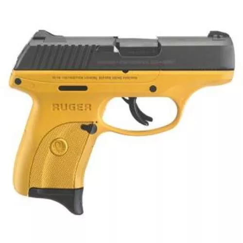 Ruger LC9S 9MM CONTRA YELLOW CERAKOTE GRIP