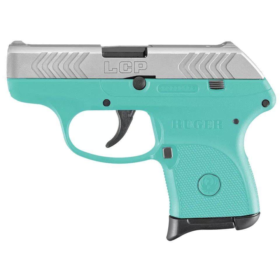 Ruger LCP .380 ACP 2.75" Turquoise/Nickel 6-Round Pistol