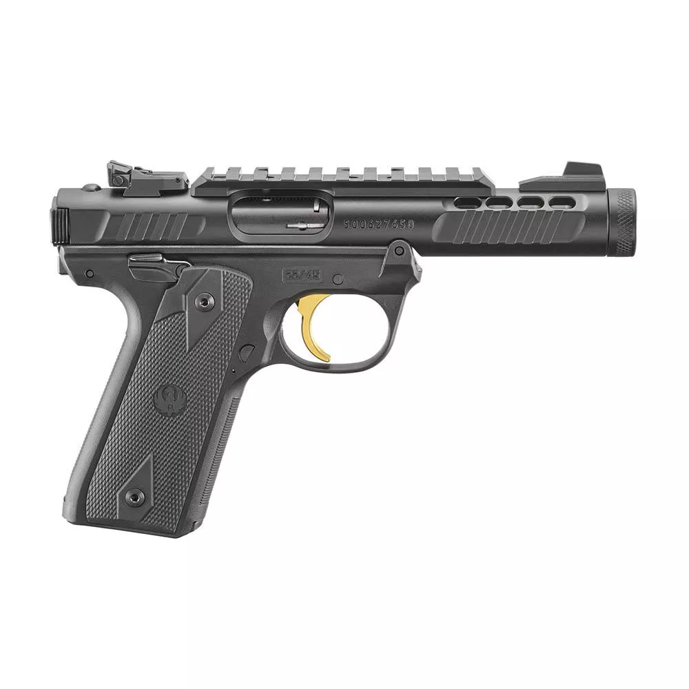 Ruger Mark IV 22/45 Lite Handgun .22 LR 10rd Magazines(2) 5.5″ Threaded Barrel Black Finish