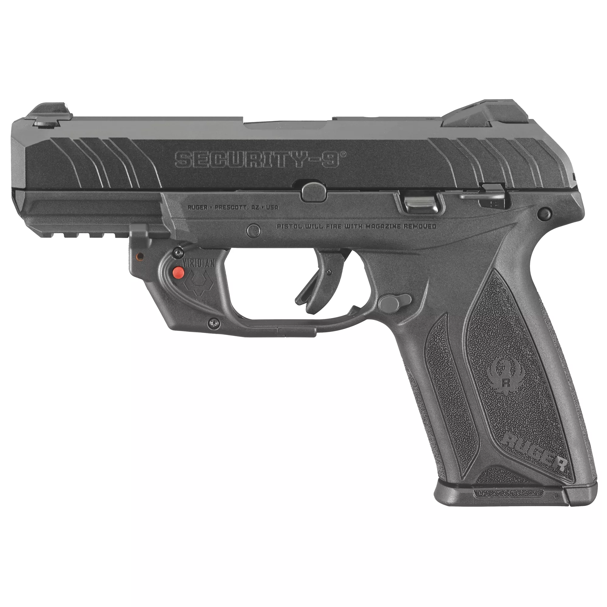 RUGER SEC-9 9MM 4″ BLK 15RD 3DT LSR