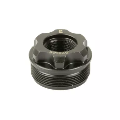 Rugged Suppressors Fixed Mount, .578X28 Thread Pitch, For Use with Obsidian 45/9, Matte Finish, Black OF007