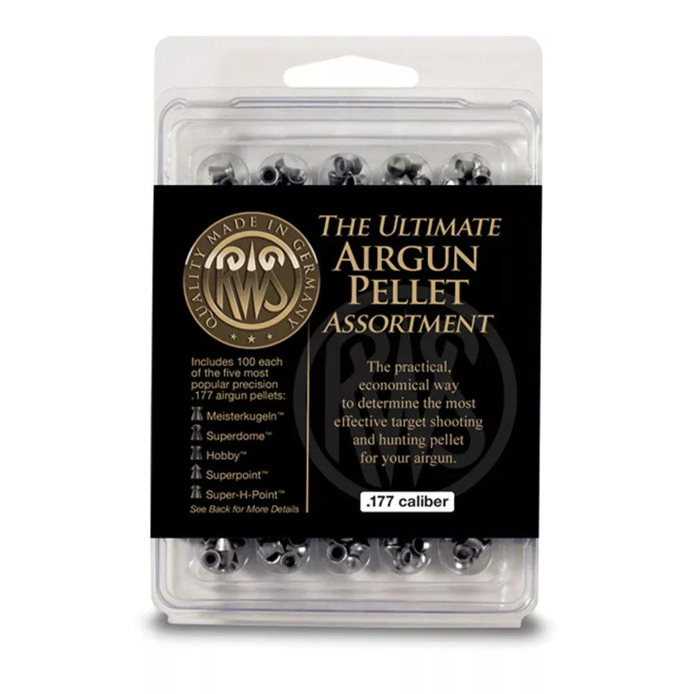 RWS 500rd .177 Cal Target Shooting Airgun Pellets Sample Pack