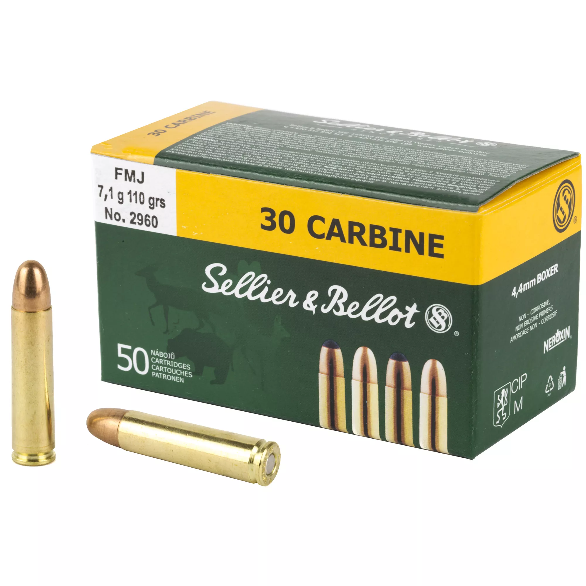 S&B 30CARBINE 110GR FMJ 50/1000