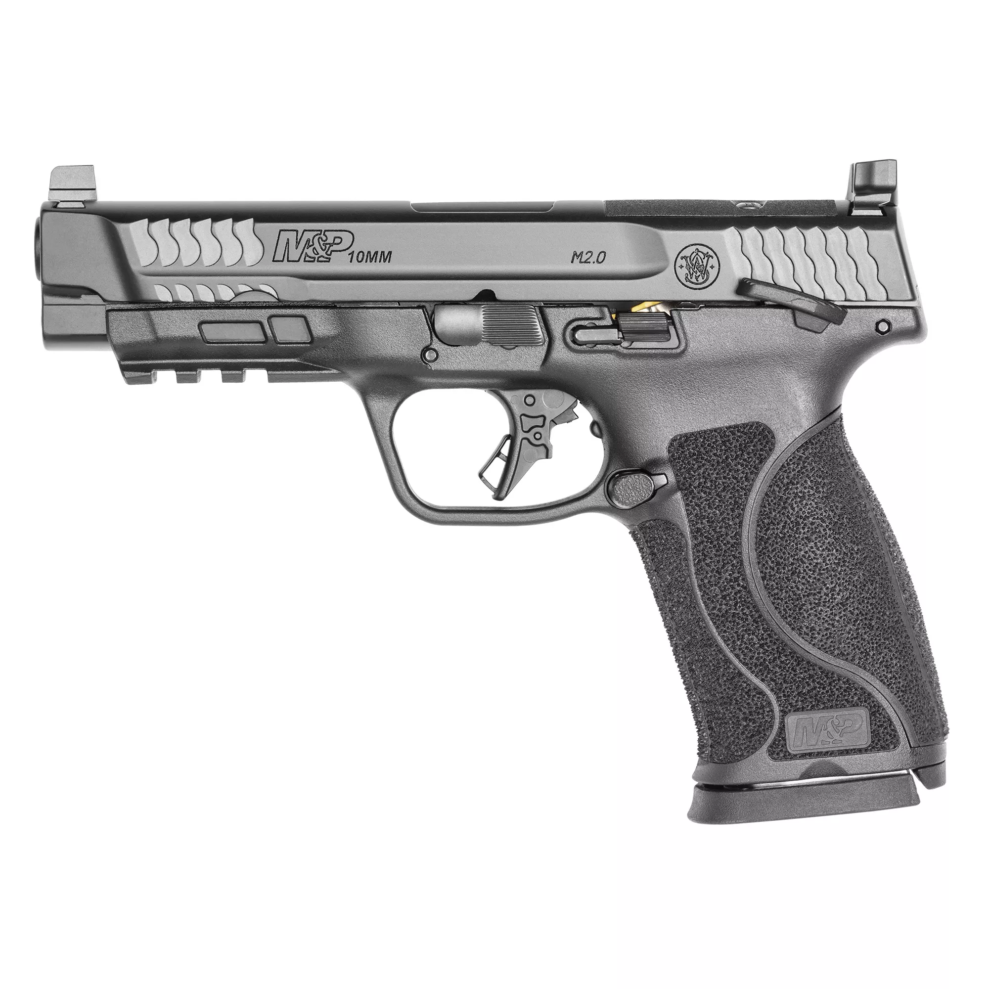 S&W M&P M2.0 10MM 4.6″ 15RD TS OR BK