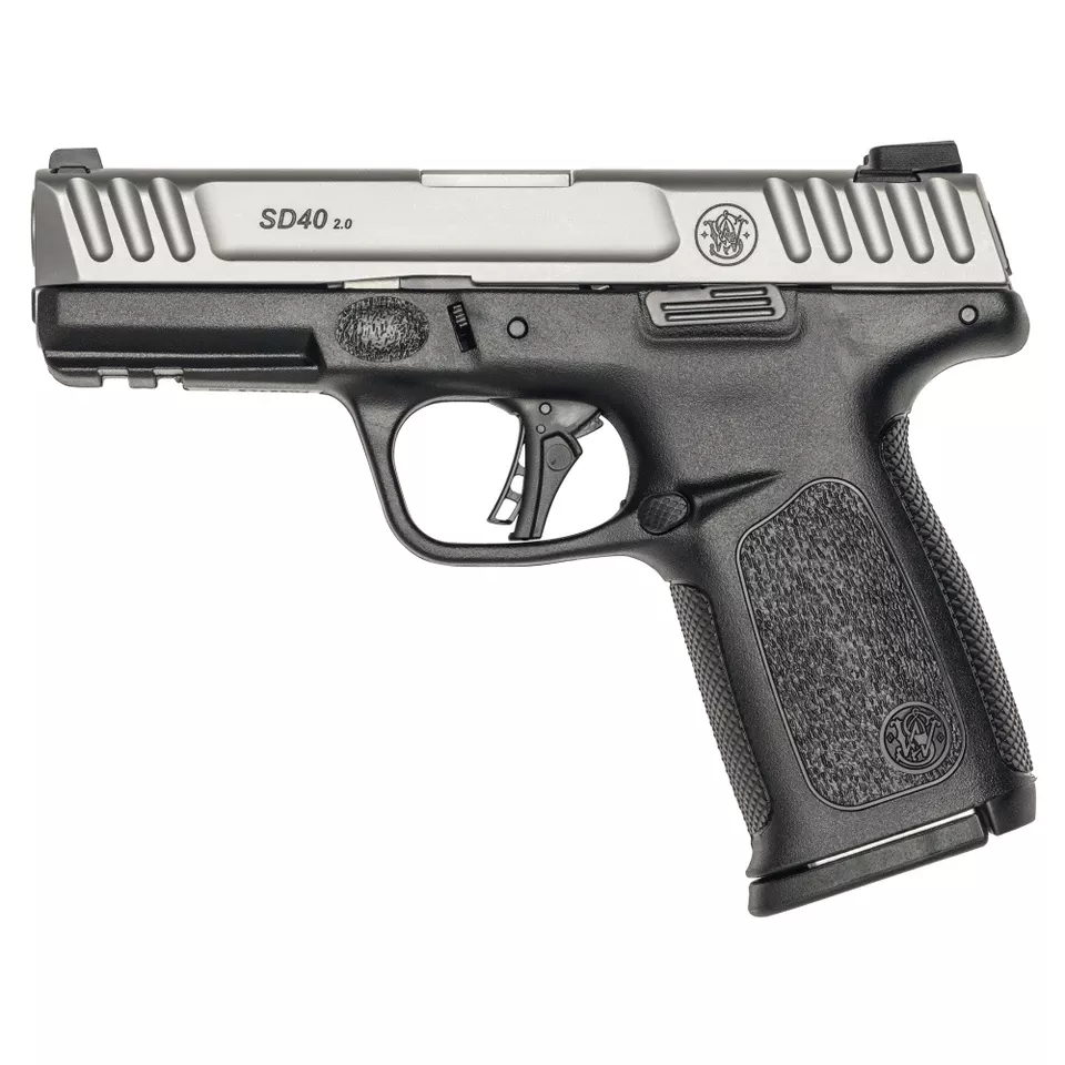 S&W SD40 2.0 .40 S&W 10-Round Black/Silver
