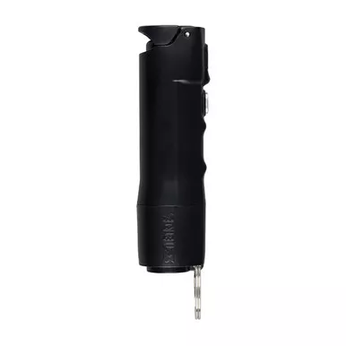Sabre 2-in-1, Flip Top, .54oz, Spray, UV Marking Dye, Built in 130db Alarm, Black F15PA-BKOC-TEX