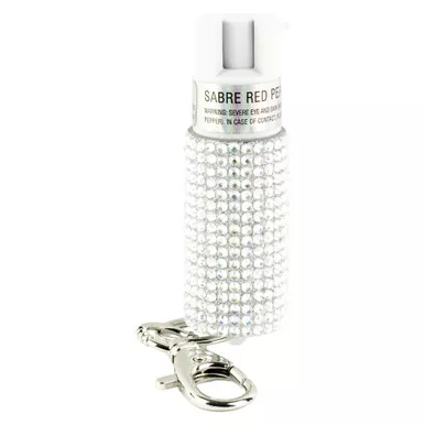 Sabre Jeweled - Pepper Spray, .54oz, Silver