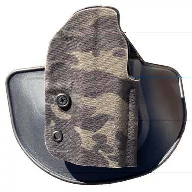 Safariland Gravity, Outside Waistband Holster, Paddle Attachment, Cordura Finish, MultiCam, Fits GLOCK 48/43X, Laminate Construction, Right Hand 1338190