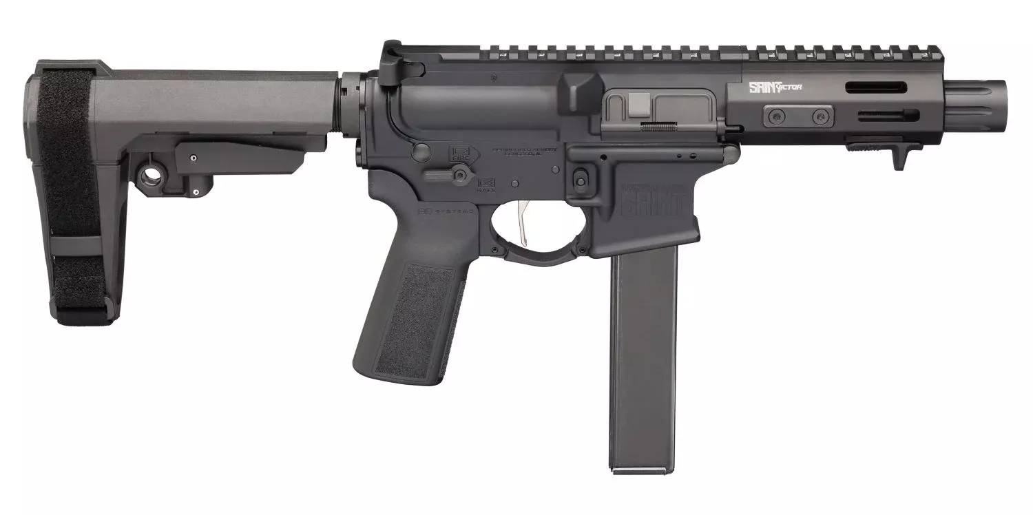 Saint Victor Pstl 9mm 5.5" Brace Blk 32-rd