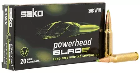 SAKO (TIKKA)PowerHead Blade 308Win 162gr 20 Per Box/10 Case