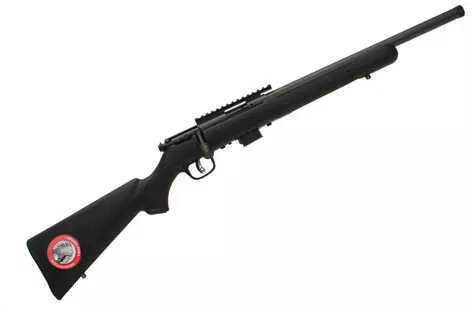 Savage 93R17 FV-SR Rifle 17 HMR 16.5" Threaded Barrel 5 Round Synthetic Black Stock Blued 96699