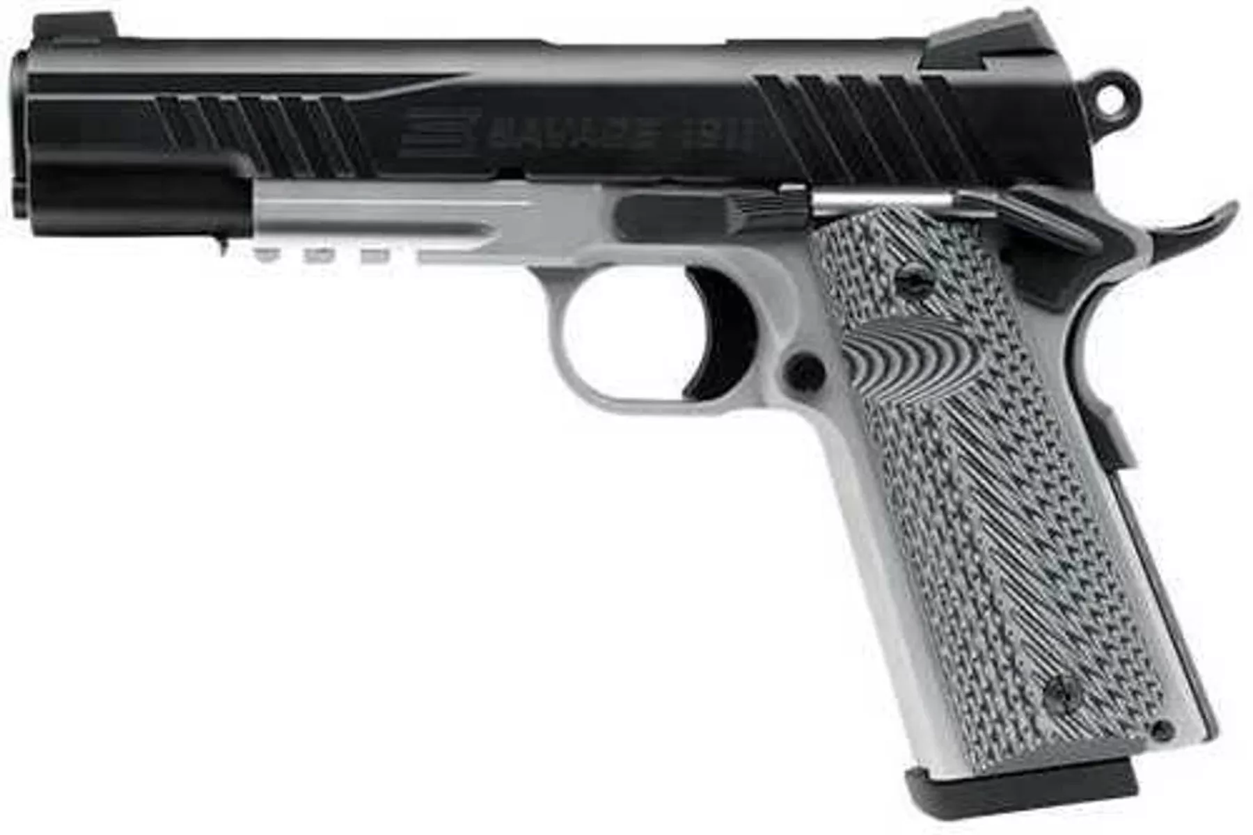 Savage Arms 1911 Government 45 ACP, 5 in barrel, 8 rd capacity, FALSEvak Lo-Mount Tritium sight, black melonite finish