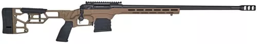 Savage Arms 57566 110 Precision 338 Lapua Mag 5+1 24″, Matte Black Rec/Barrel, Flat Dark Earth Cerakote MDT LSS XL Chassis, Polymer Grip