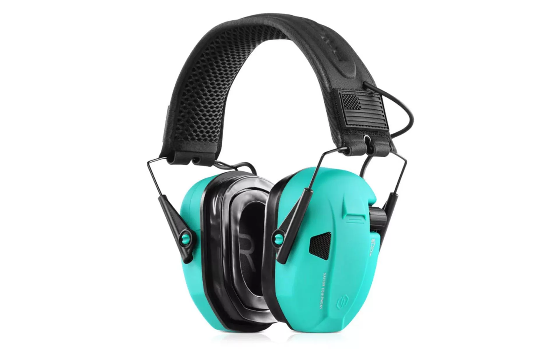 Savior Equipment Electronic Sound Suppression Ear Protection – Bright Teal – EM-APOLLO-TE